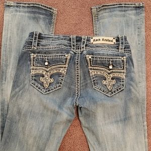 Womens Rock Revival size 28 boot cut jeans